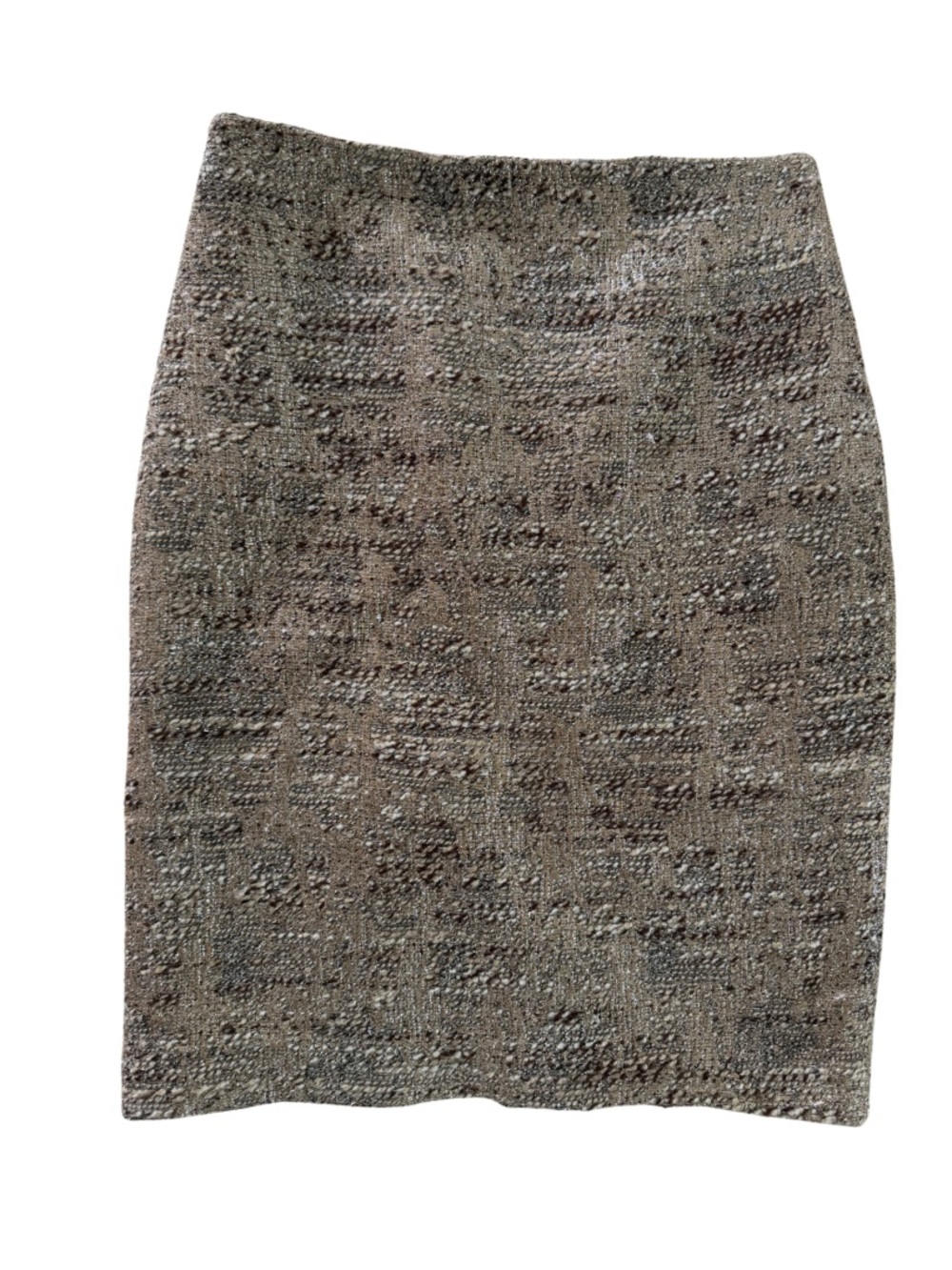 BCBGMaxAzria Taupe Textured Pencil Skirt